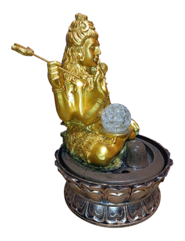 Fontaine Shiva doré 30 cm
