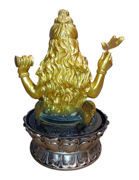 Fonte Shiva dourada 30 cm
