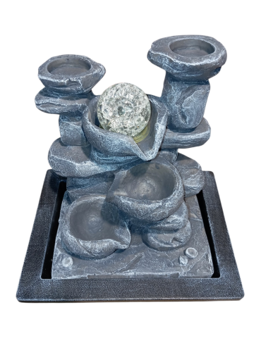 fontaine vasques grises 27 cm