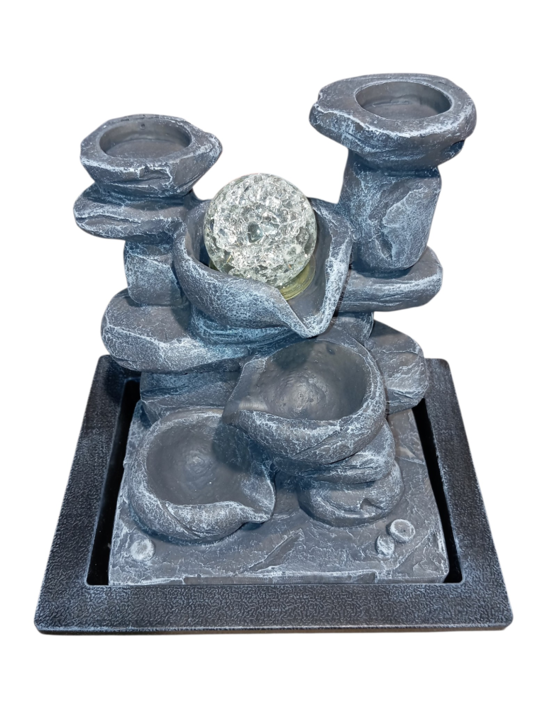 gray basin fountain 27 cm
