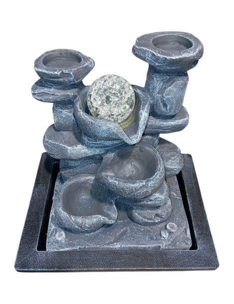 fontaine vasques grises 27 cm