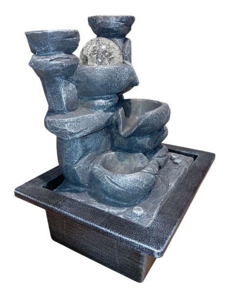 fontaine vasques grises 27 cm