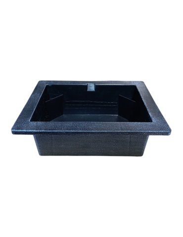 grauer Brunnen mit Becken, 27 cm