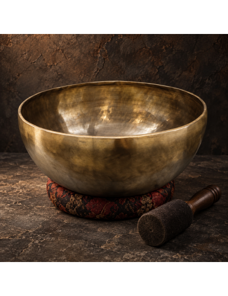 11 cm Antique Tibetan Singing Bowl Heritage