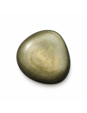 Pedra em obsidiana dourada AA