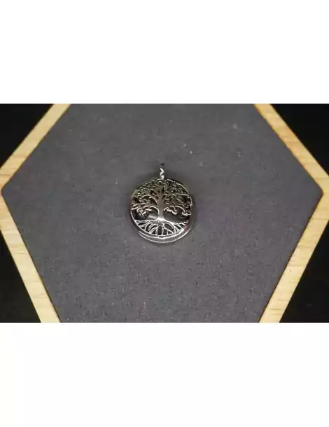 Pendentif Arbre de vie en Métal Pierres au choix