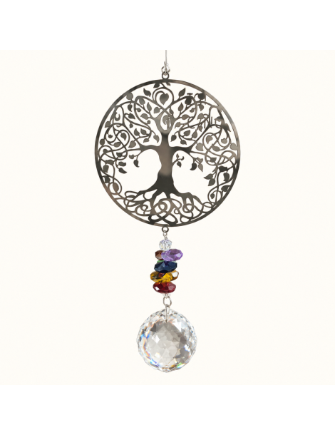 Attrape-soleil carillon arbre de vie – environ 16 pouces