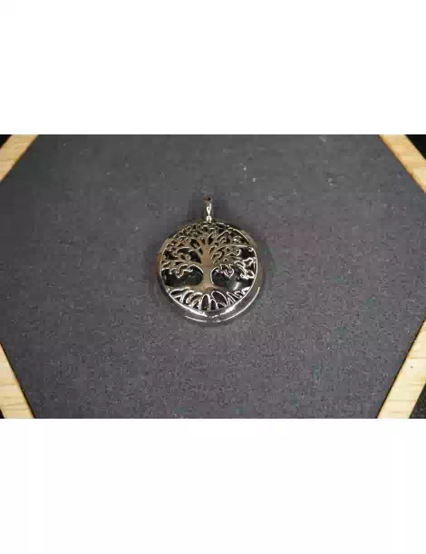 Pendentif Arbre de vie en Métal Pierres au choix