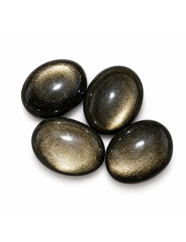 obsidiana dourada pedra rolada AA