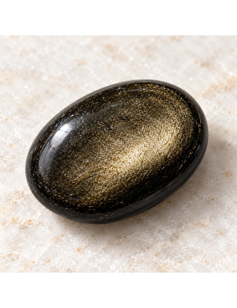 obsidiana dourada pedra rolada AA