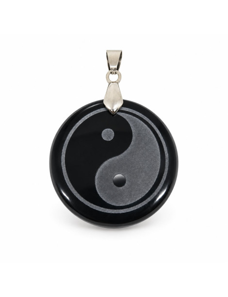 Colgante Yin Yang Obsidiana AA