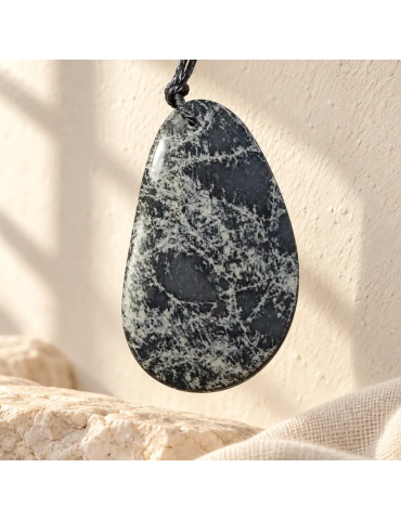 Ciondolo Cabochon di ossidiana Spider A