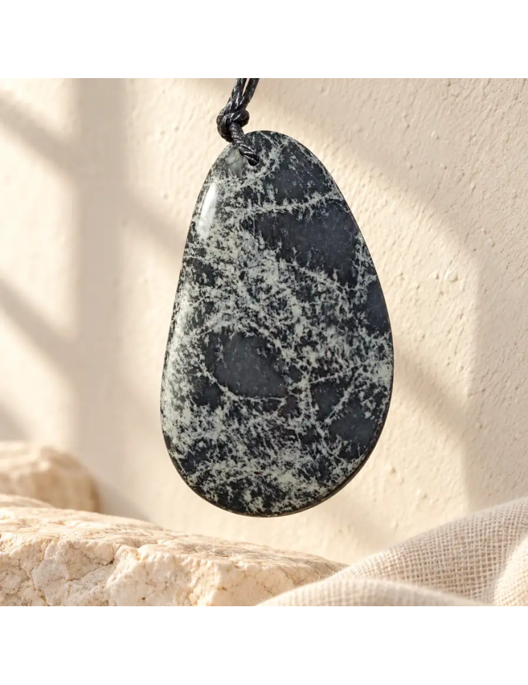 Colgante Cabujón de obsidiana Spider A