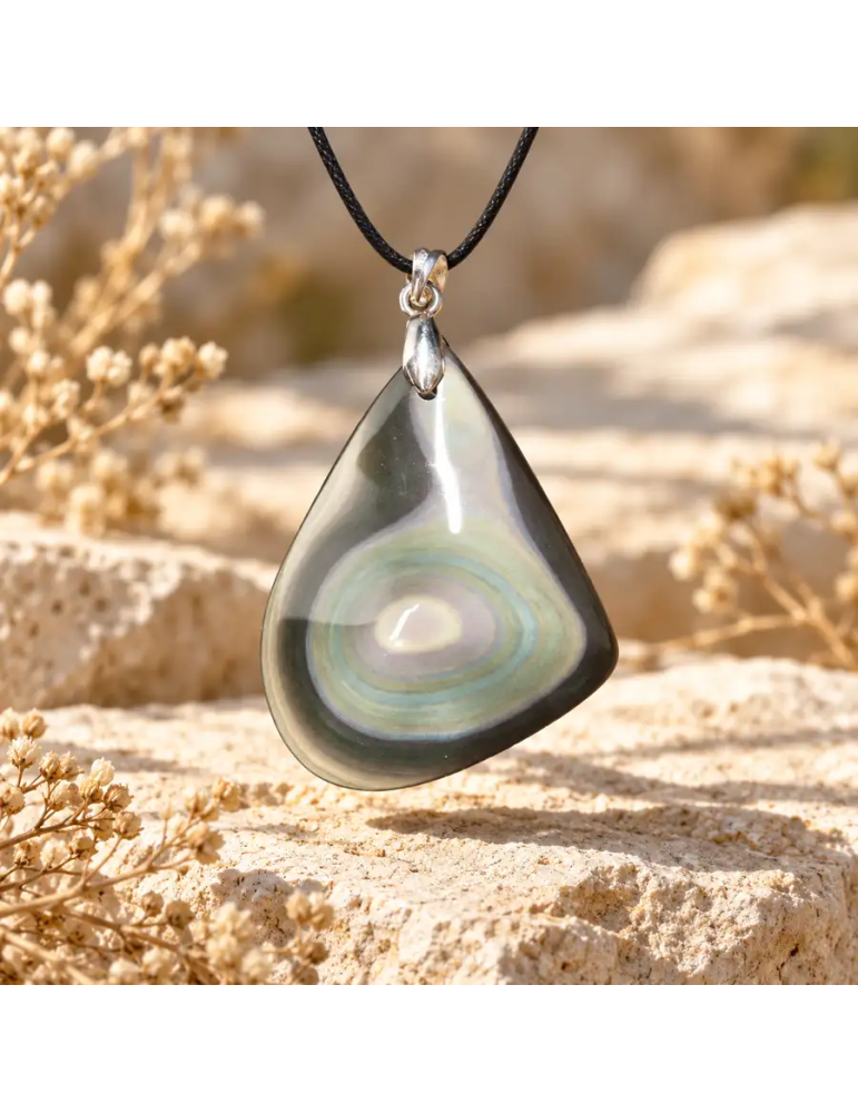 Anhänger Freiform Obsidian Himmelsauge AA