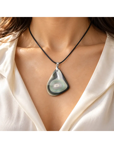 Anhänger Freiform Obsidian Himmelsauge AA