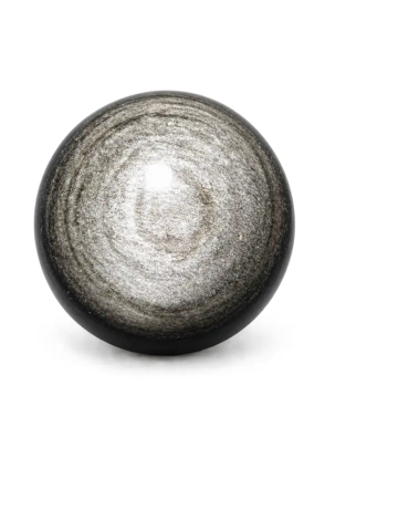 Zilverkleurige obsidiaan bol AA