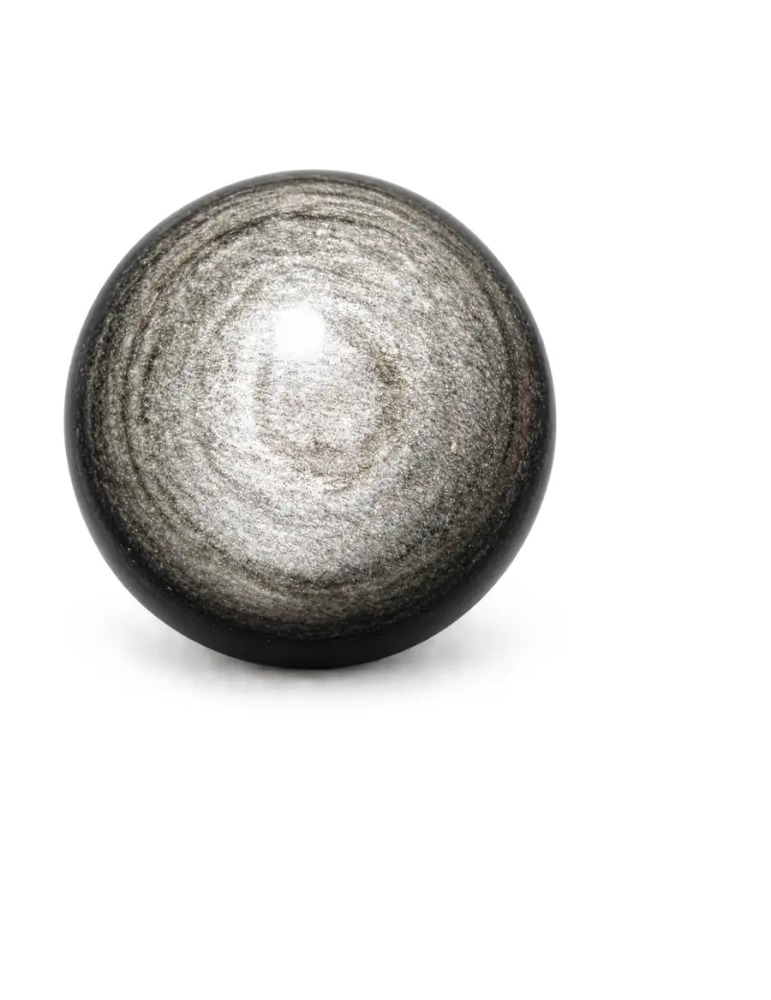 Silberne AA Obsidiansphäre