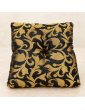 Coussin carré pour bol chantant noir et or – 12 ou 15 cm