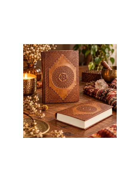 Carnet en cuir Mandala géométrique | MB Export
