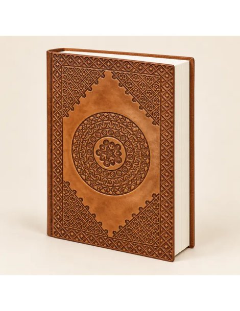 Carnet en cuir Mandala géométrique | MB Export