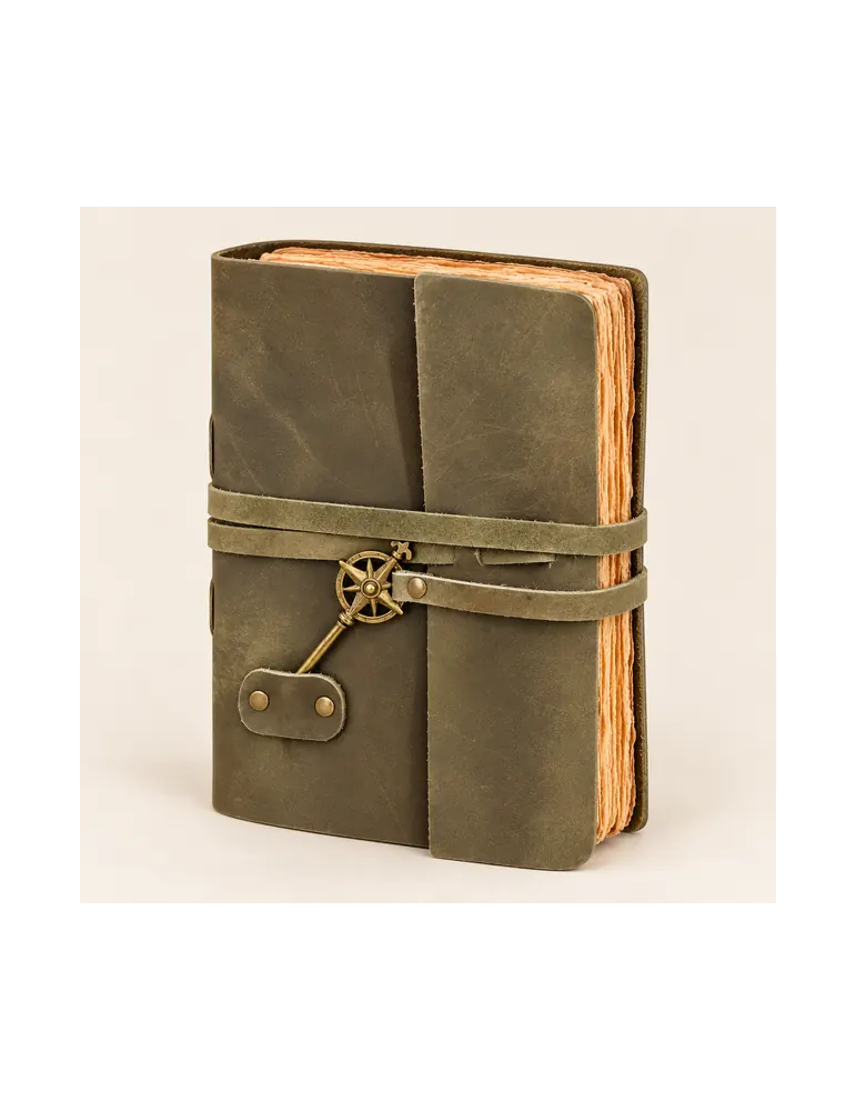 Carnet en cuir Esprit voyage à clé | MB Export