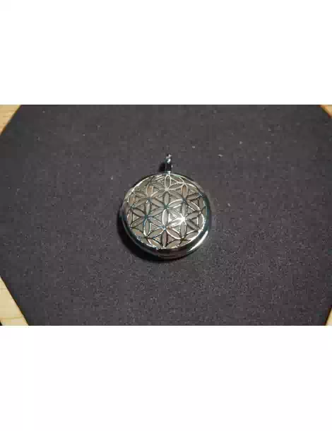 Flower of Life Pendant in Metal with Stones of your choice