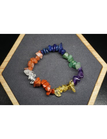 Lotto di 10 Braccialetti Chips 7 Chakra