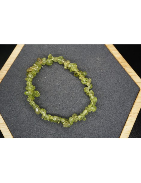 Peridot Chips Armband Set van 10