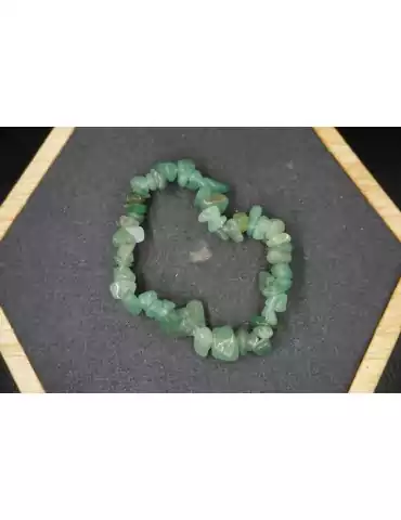 Bracelet Chips Aventurine Verte Lot de 10