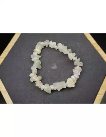 Pulsera de Piedra Lunar en Chips, Lote de 10