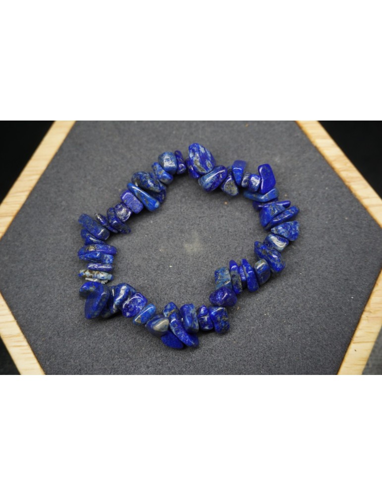 Lapis Lazuli Chips Armband Set van 10