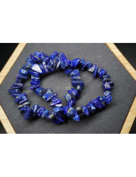 Lapis Lazuli Chips Armband Set van 10