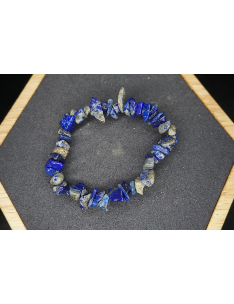 Armband Chips Lapis Lazuli B Set van 10