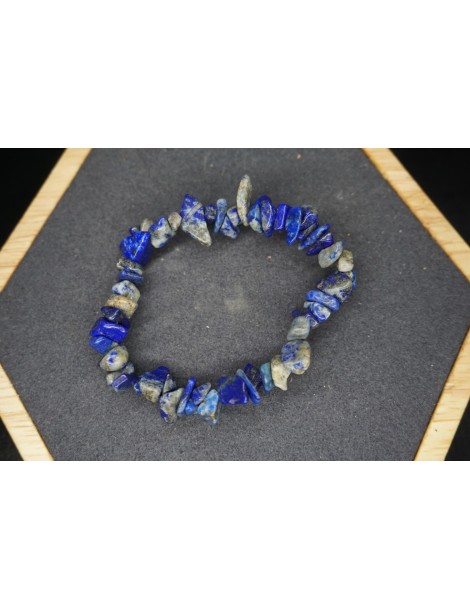 Bracelet Chips Lapis Lazuli B Lot de 10