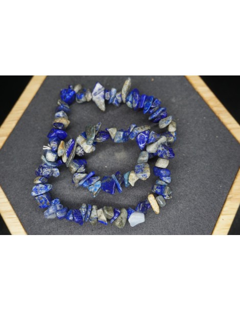 Armband Chips Lapis Lazuli B Set van 10