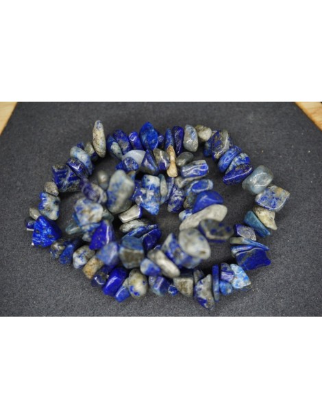 Lapis-Lazuli-Chips-Armband B Set von 10