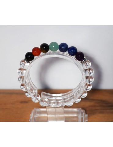 7 Chakra Armband + Kristall