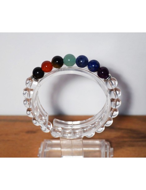 7 Chakra armband + kristal