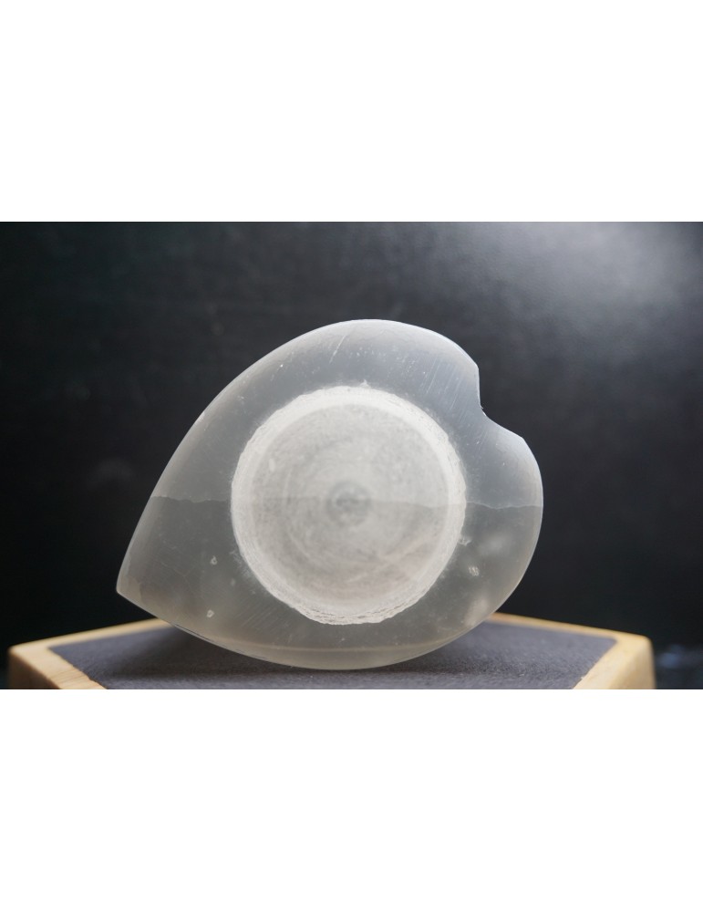 Bougeoir Coeur sélénite