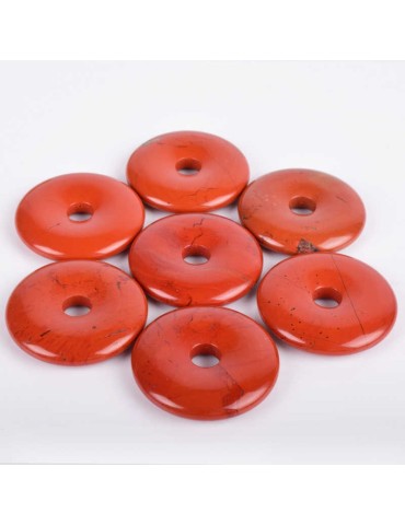 Ciondolo Donut in Diaspro Rosso