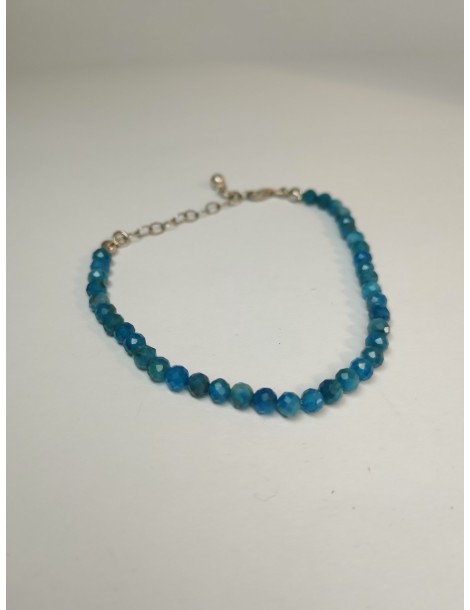 Pulsera Facetas Apatita azul