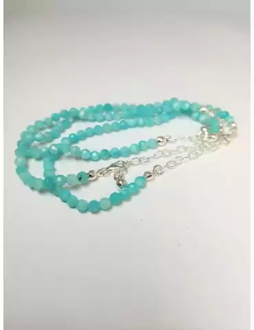 Bracelet Facettes Amazonite