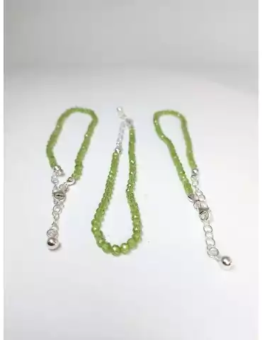 Faceted Peridot Bracelet