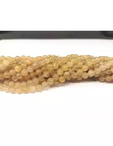 Rutile quartz bead wire A