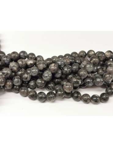 Larvikite beads A