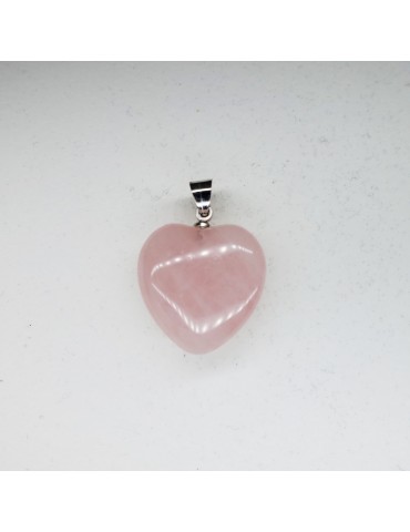Rose Quartz heart pendant