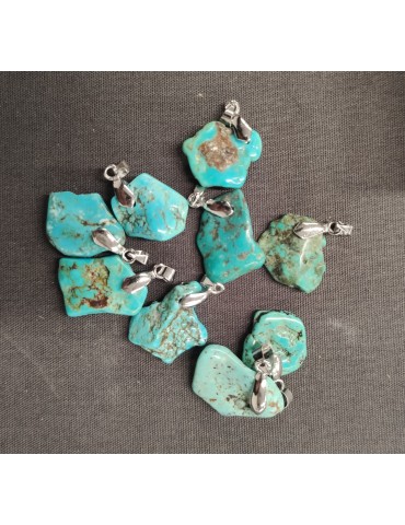 Pendentif Turquoise chips A