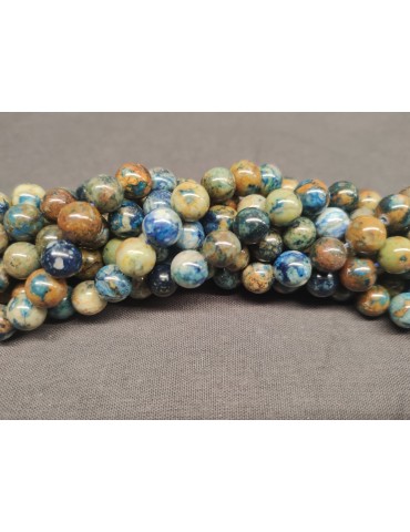 AA Chrysocolla bead thread