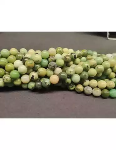 Fil Chrysoprase citron perles A