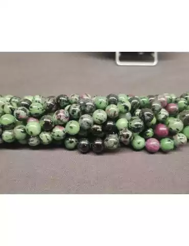 Ruby Zoisite Bead Thread A